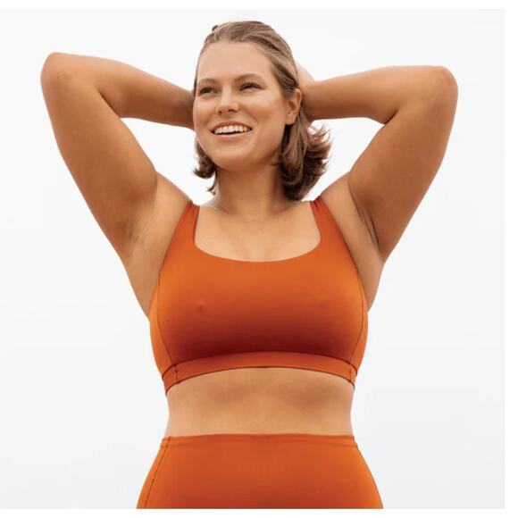 Left On Friday Other - Left on Friday Top Shelf Bronze rust orange bikini top square neck like new M